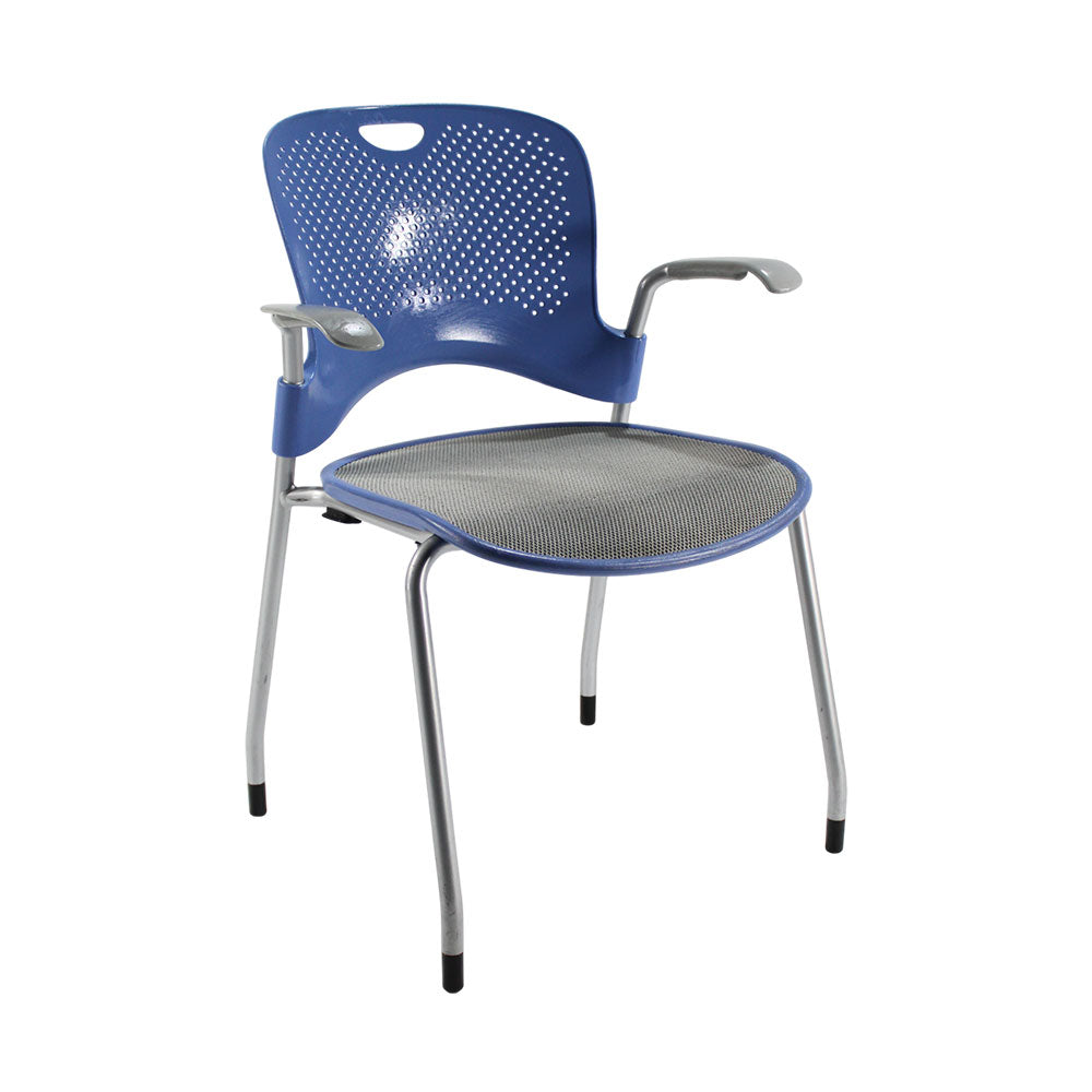 Herman Miller: Silla Caper en malla azul/gris - Reacondicionada