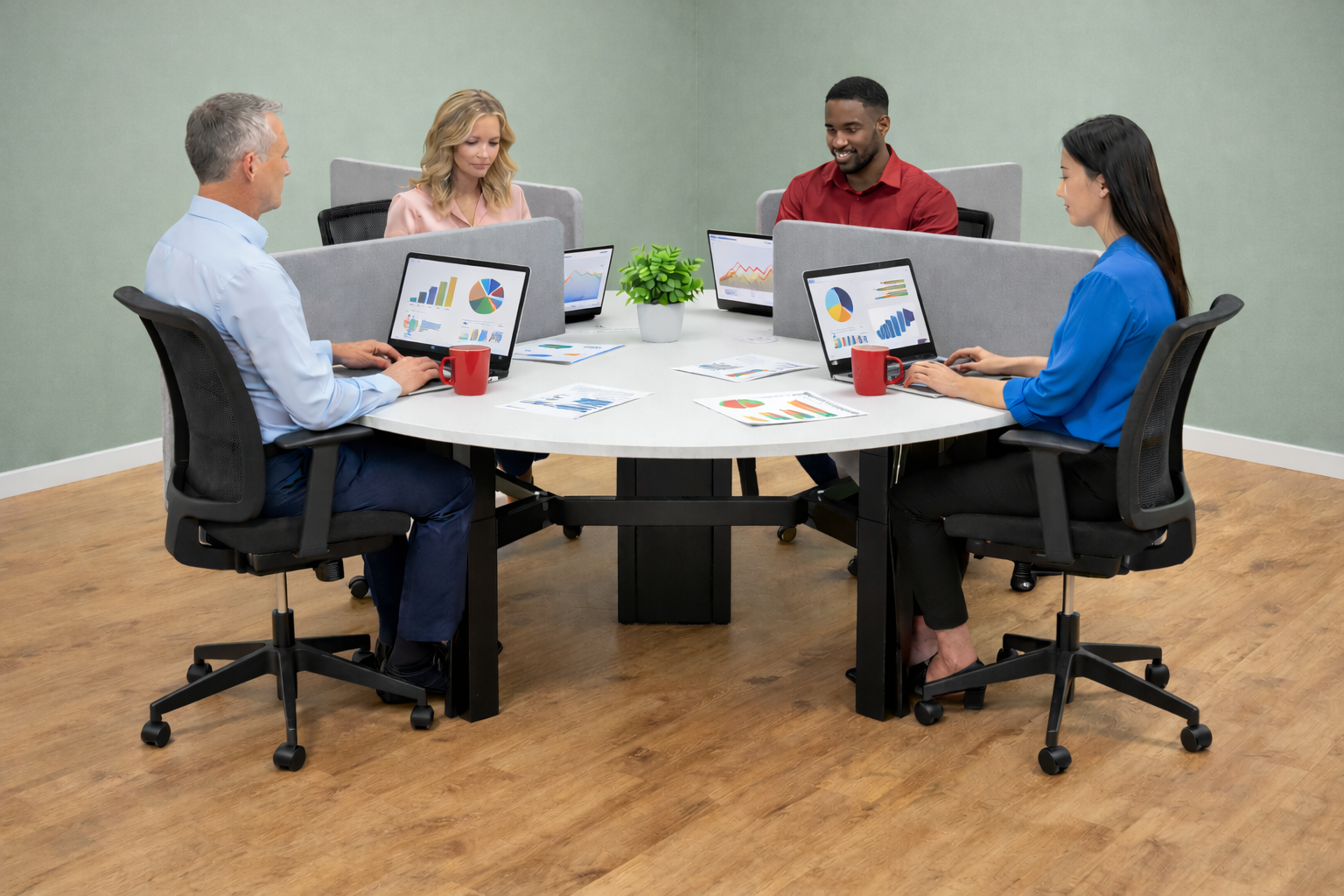 Estación de trabajo Task Life Disc - Reacondicionada