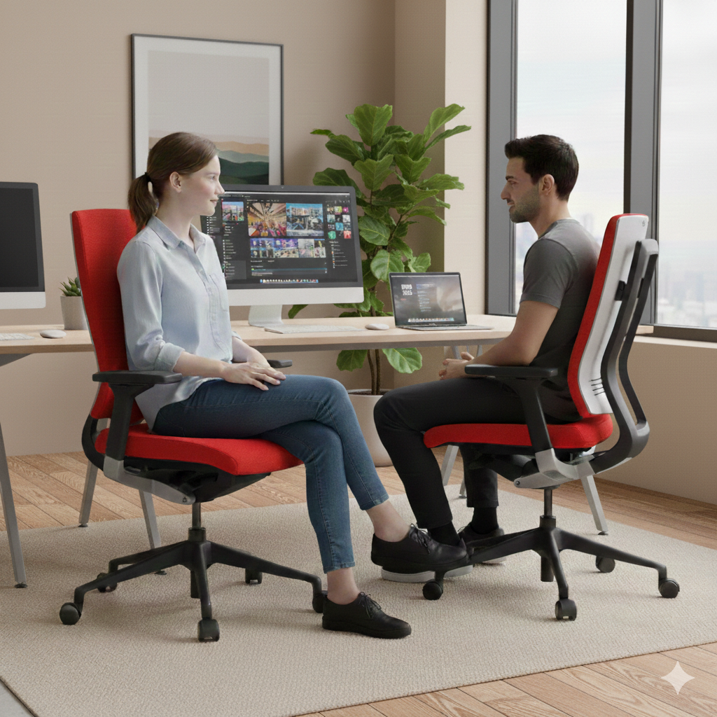 Techo: Sidiz T550 Red Task Chair - Refurbished