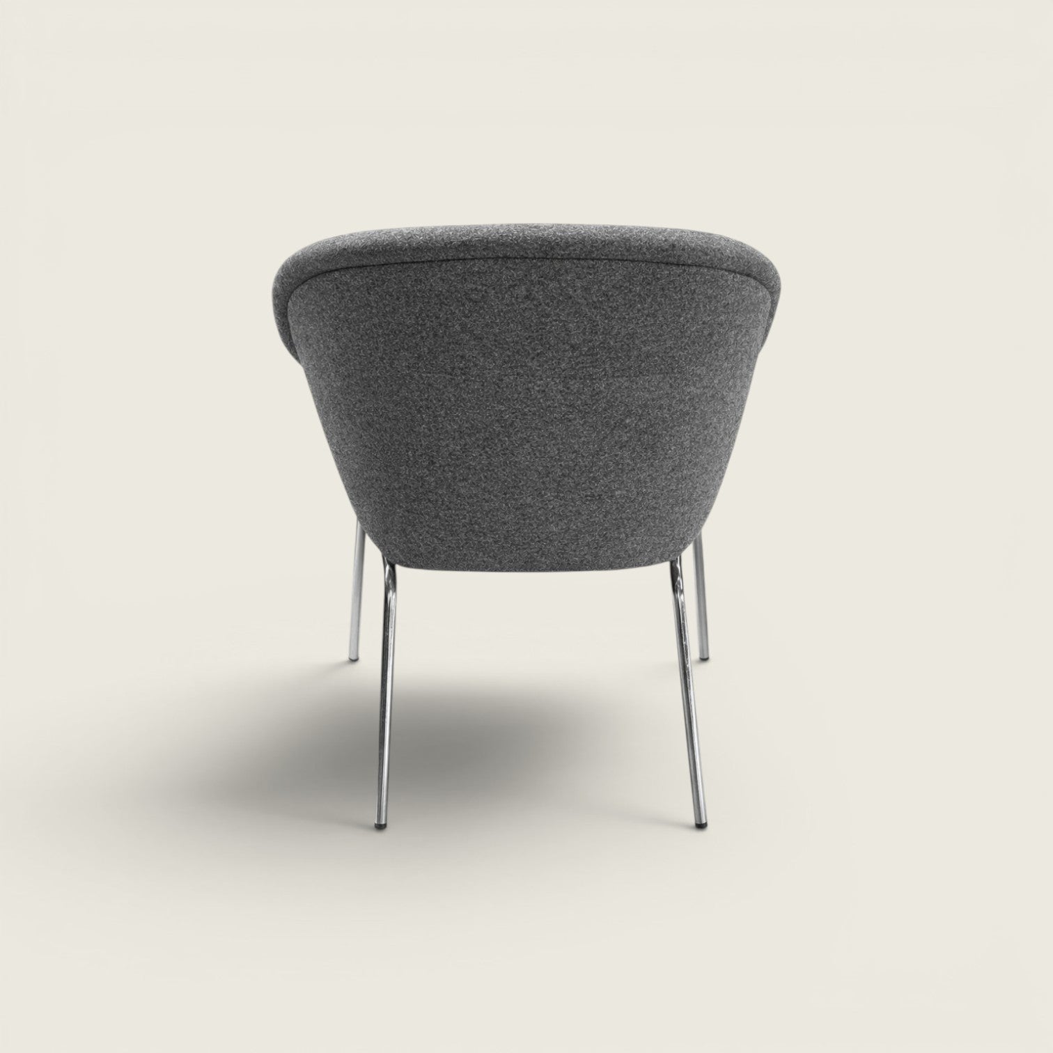 <tc>Walter Knoll</tc>: Sillón 375 en color gris con patas metálicas - Restaurado